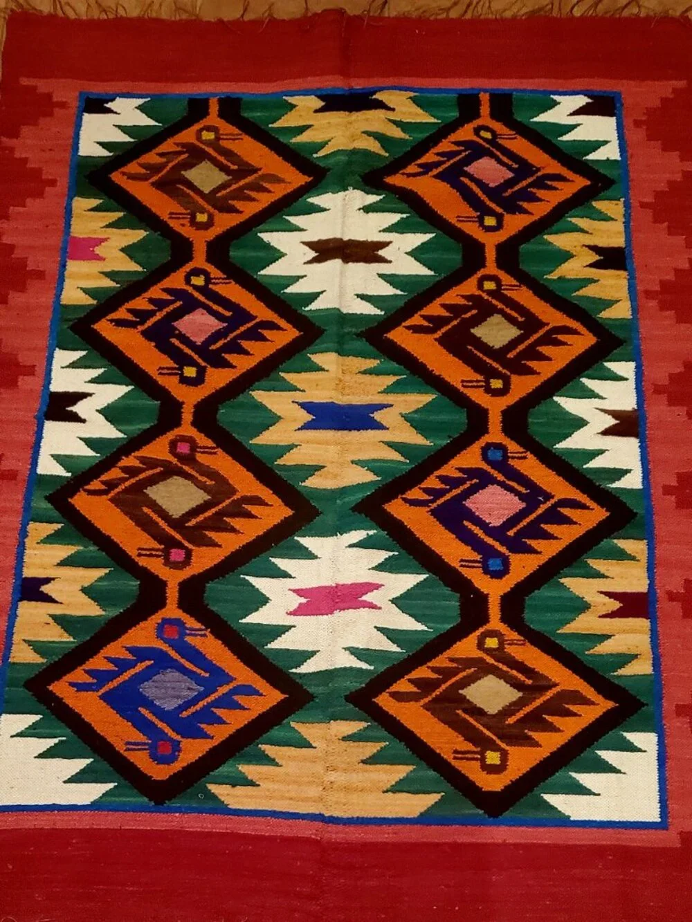 Handmade colorful andean